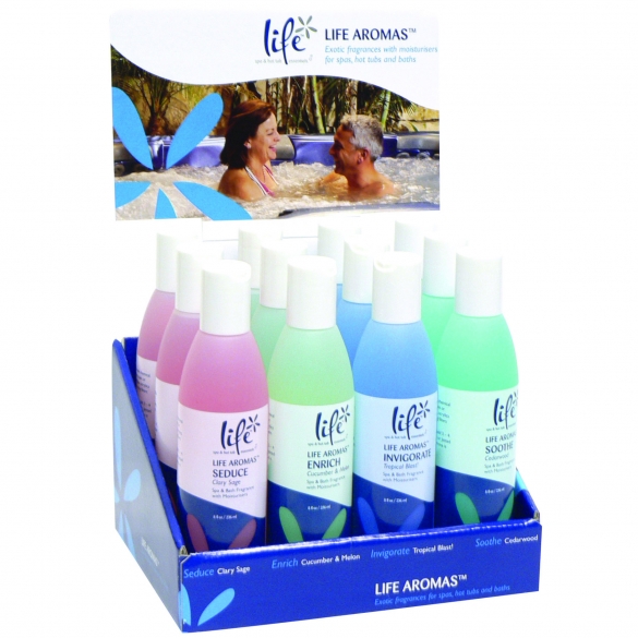 Life Aromas Spa en Hottub vochtinbrengende (moisturisers) geuren 4-pack  LIFEAROMAS4PACK